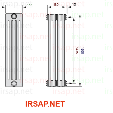 Радиатор IRSAP Tesi 51500/4 T30 CL 01